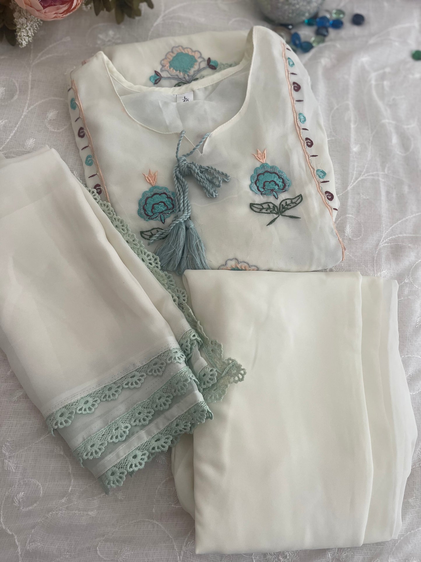 Georgette Kurti Set
