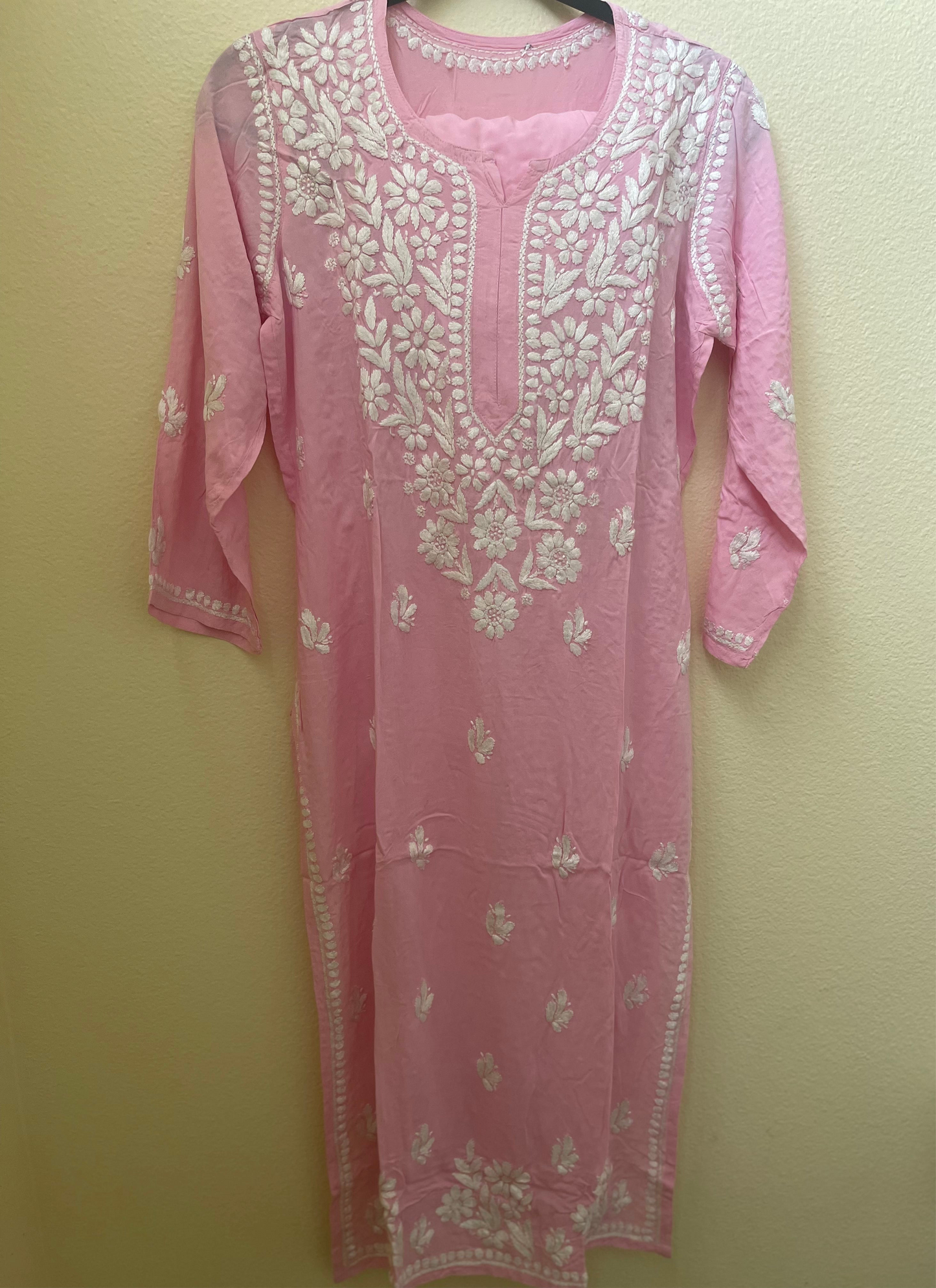 Chickankari Premium Beautiful soft modal cotton kurti set