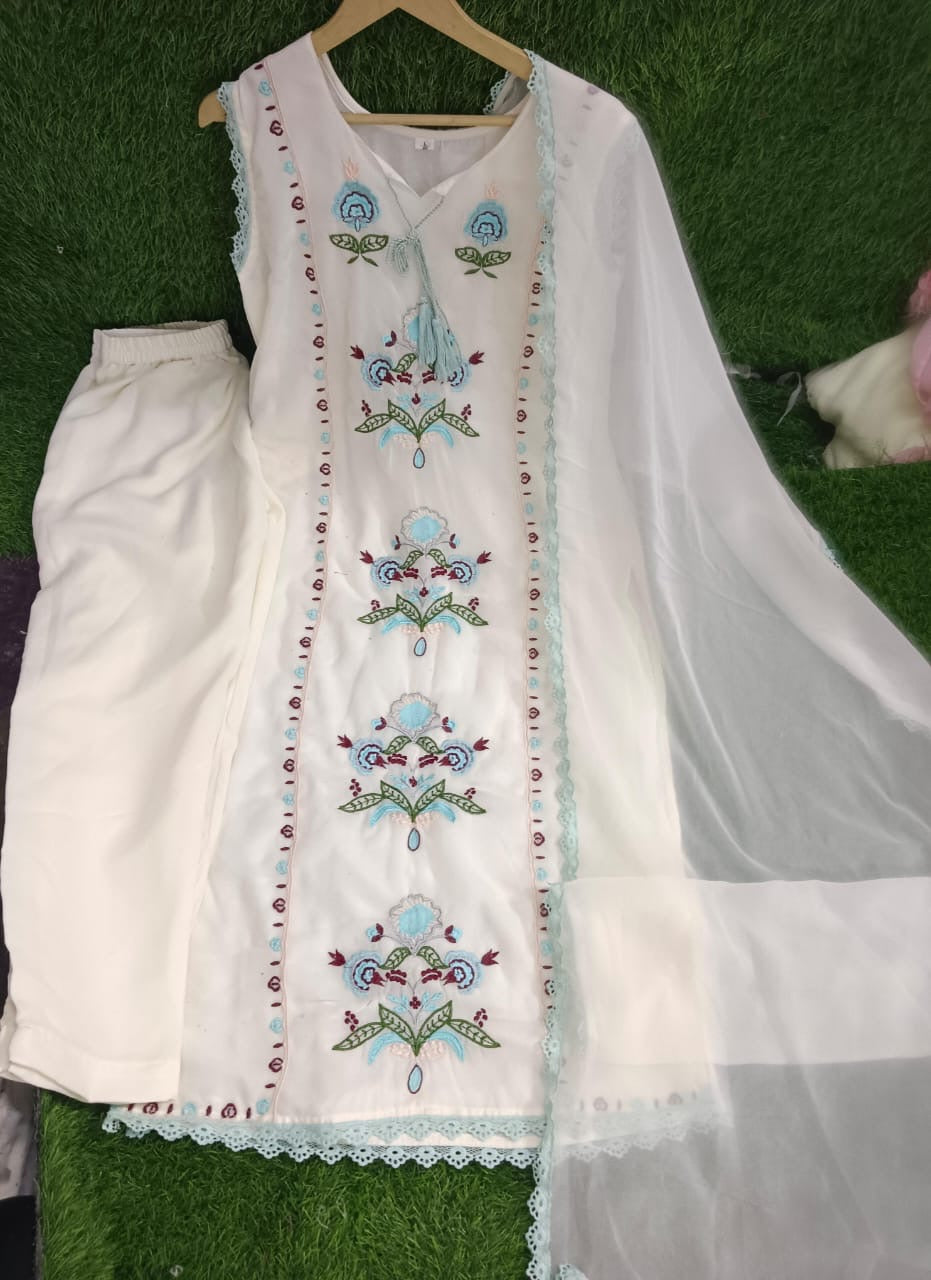 Georgette Kurti Set
