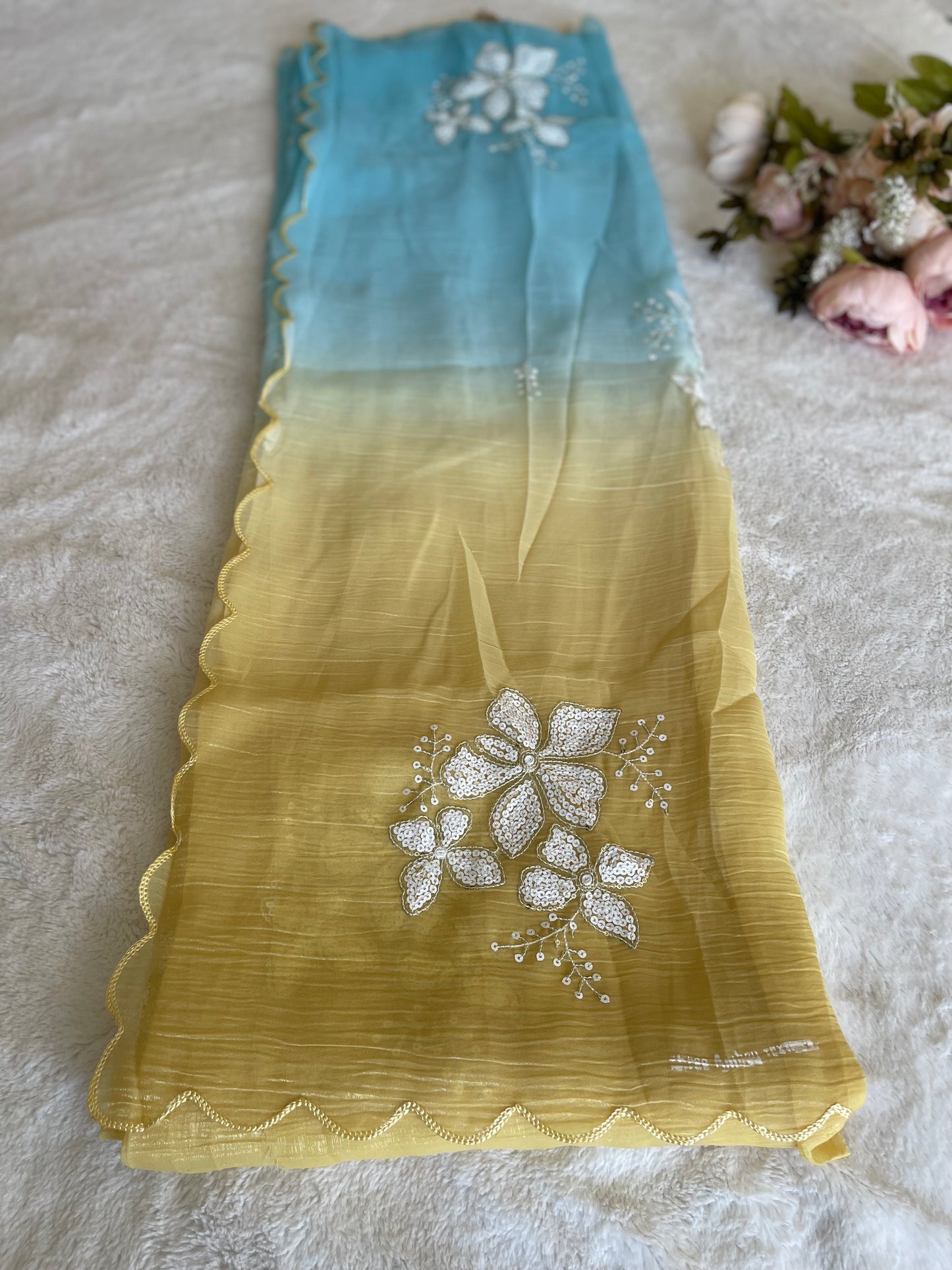 Crunchy Crush Designer Saree