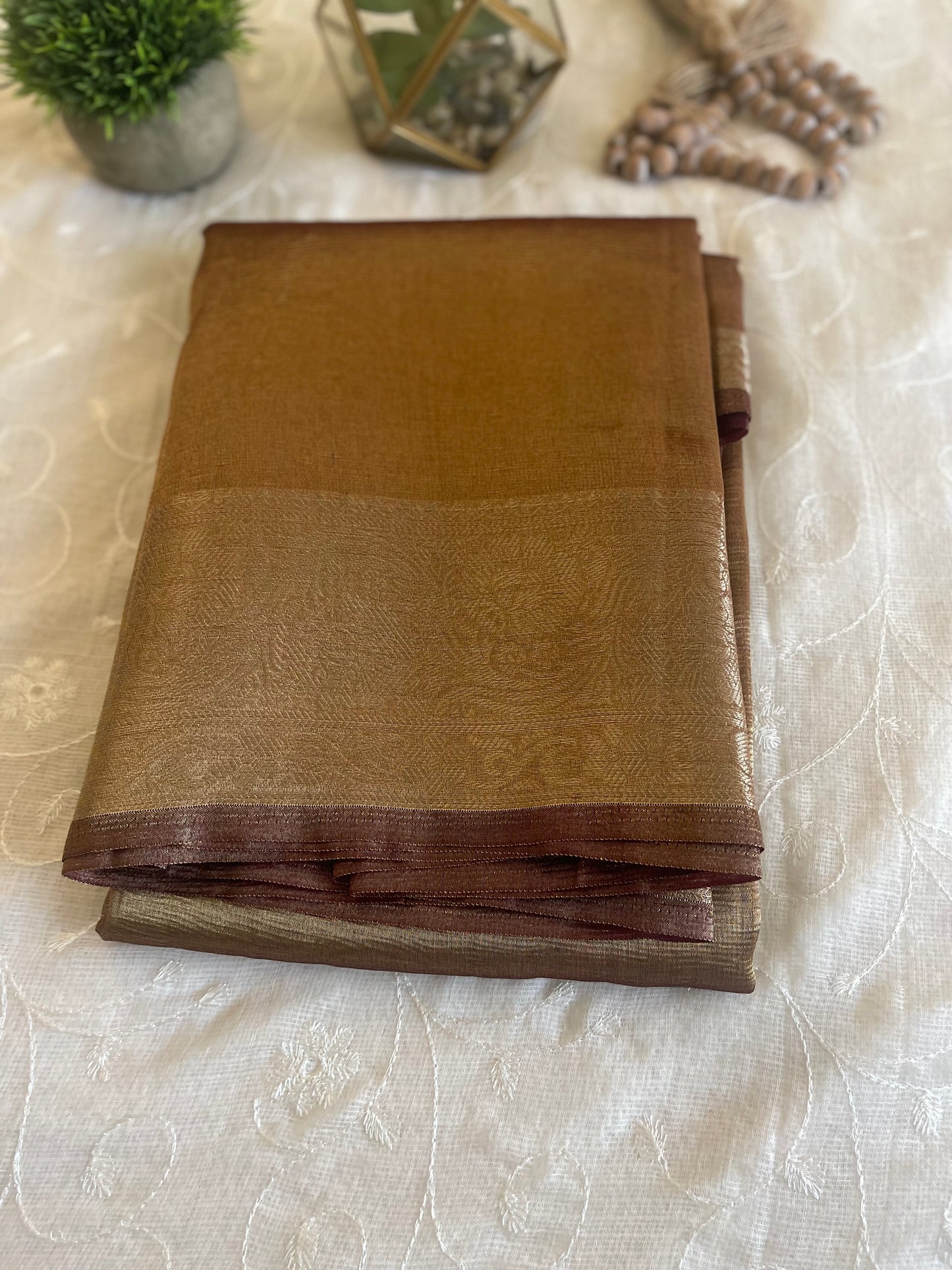 Saree- Soft Crushed Tissue Silk