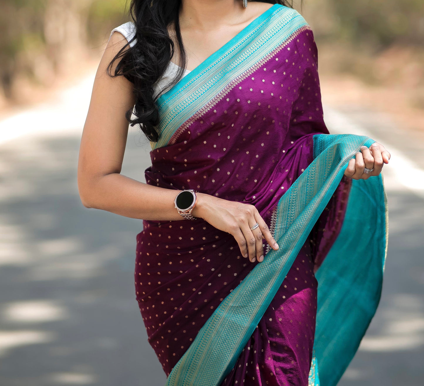 Georgette Silk Saree