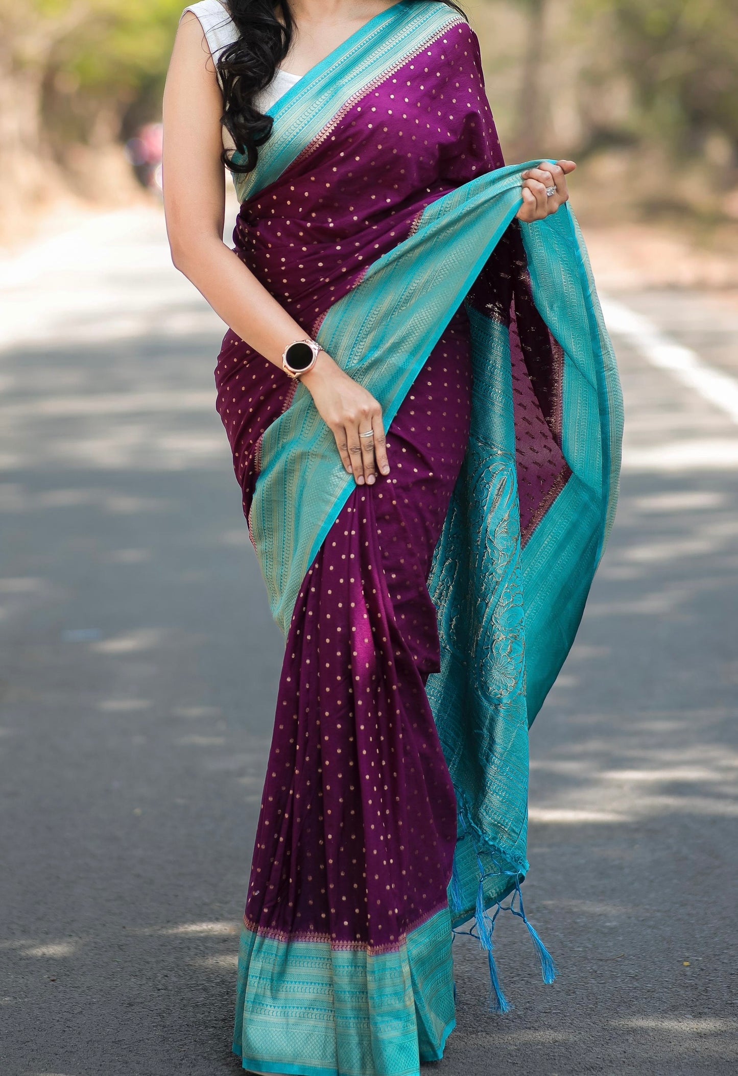 Georgette Silk Saree