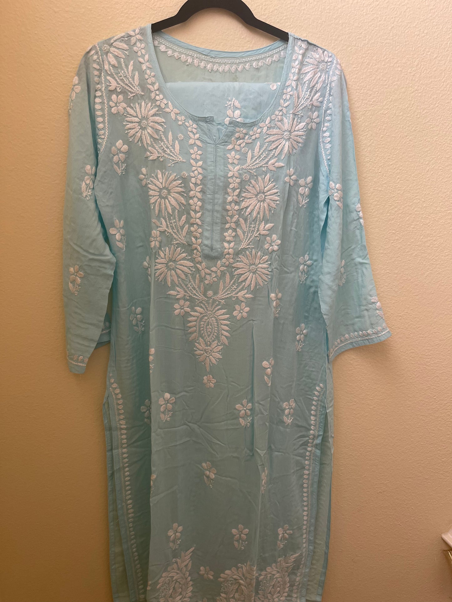 Chickankari Premium Beautiful Soft Modal Cotton Kurti Set