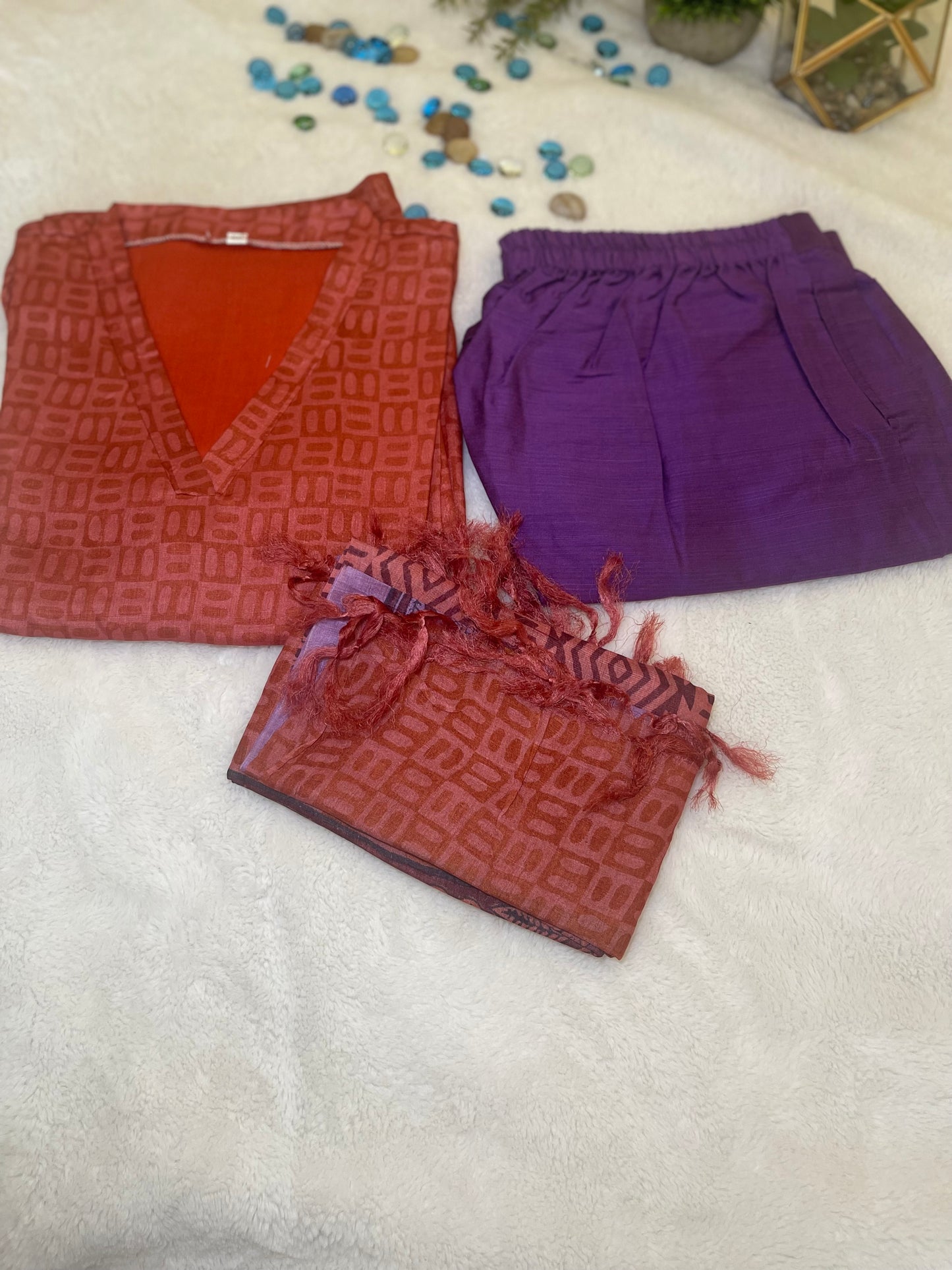 Tussar Silk Salwar Suit Set