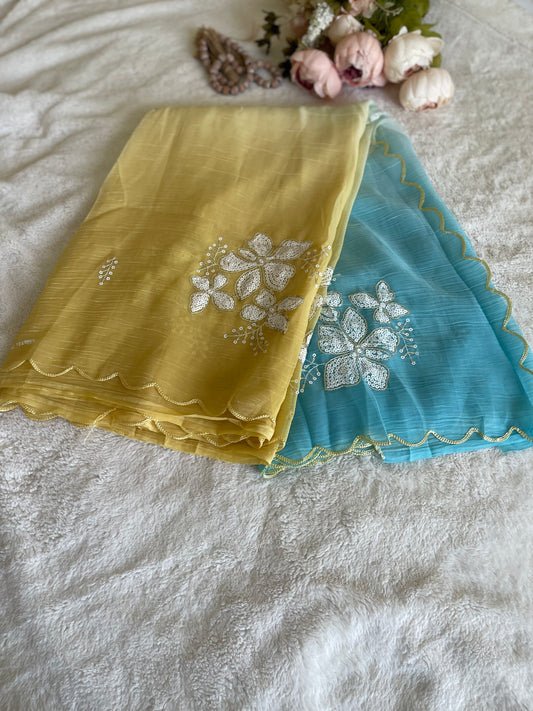 Crunchy Crush Designer Saree