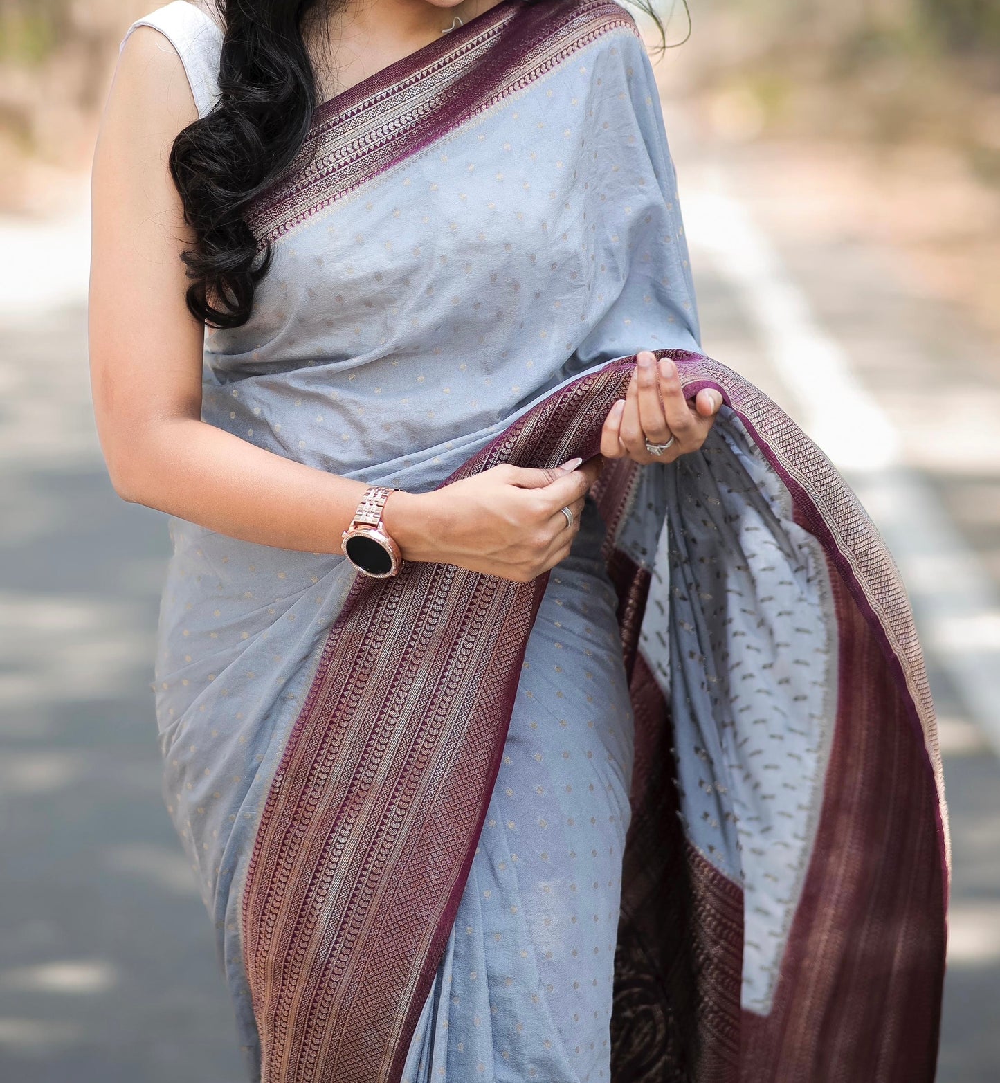 Georgette Silk Saree