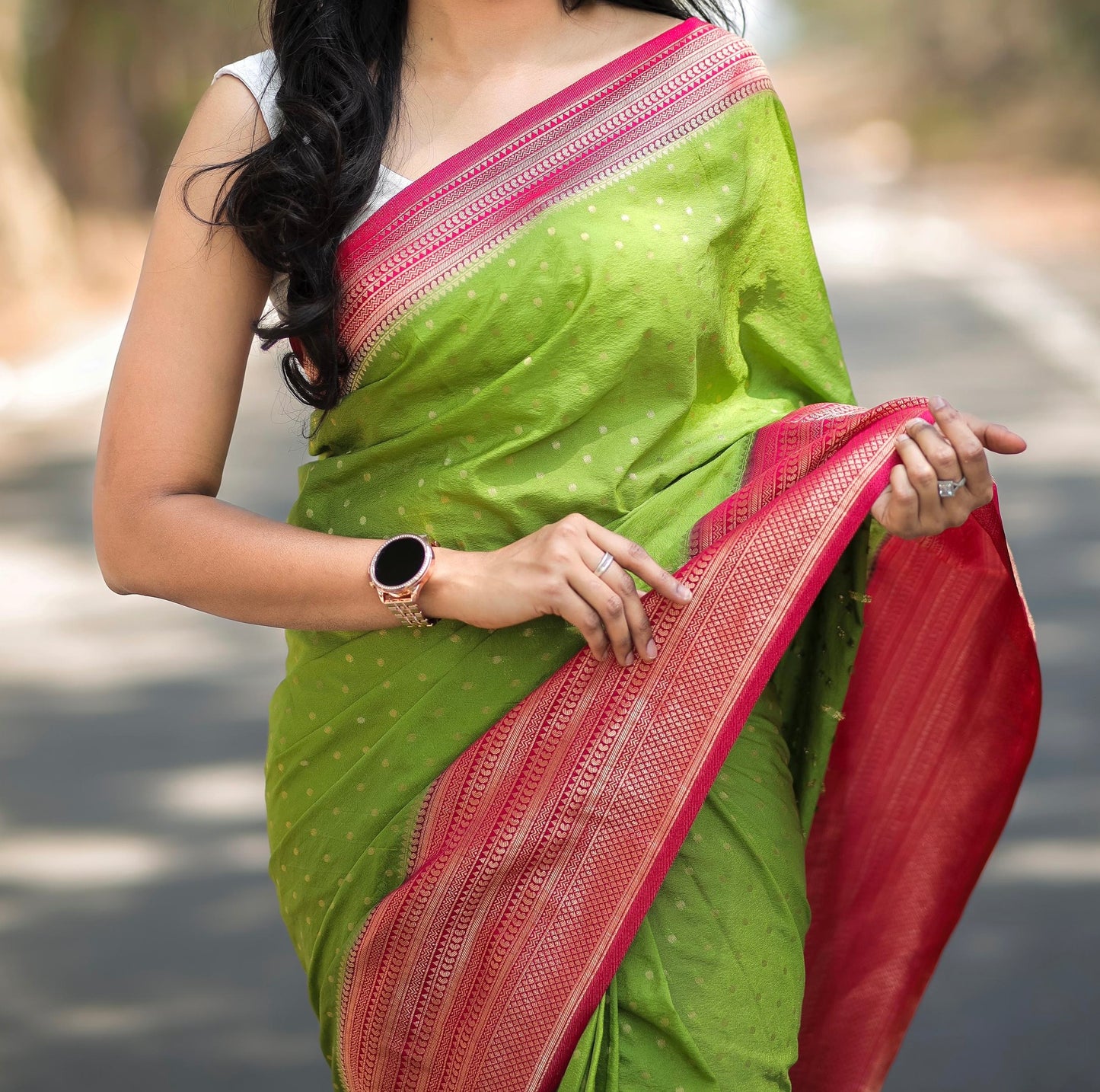 Georgette Silk Saree