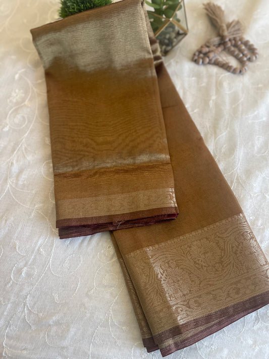 Saree- Soft Crushed Tissue Silk